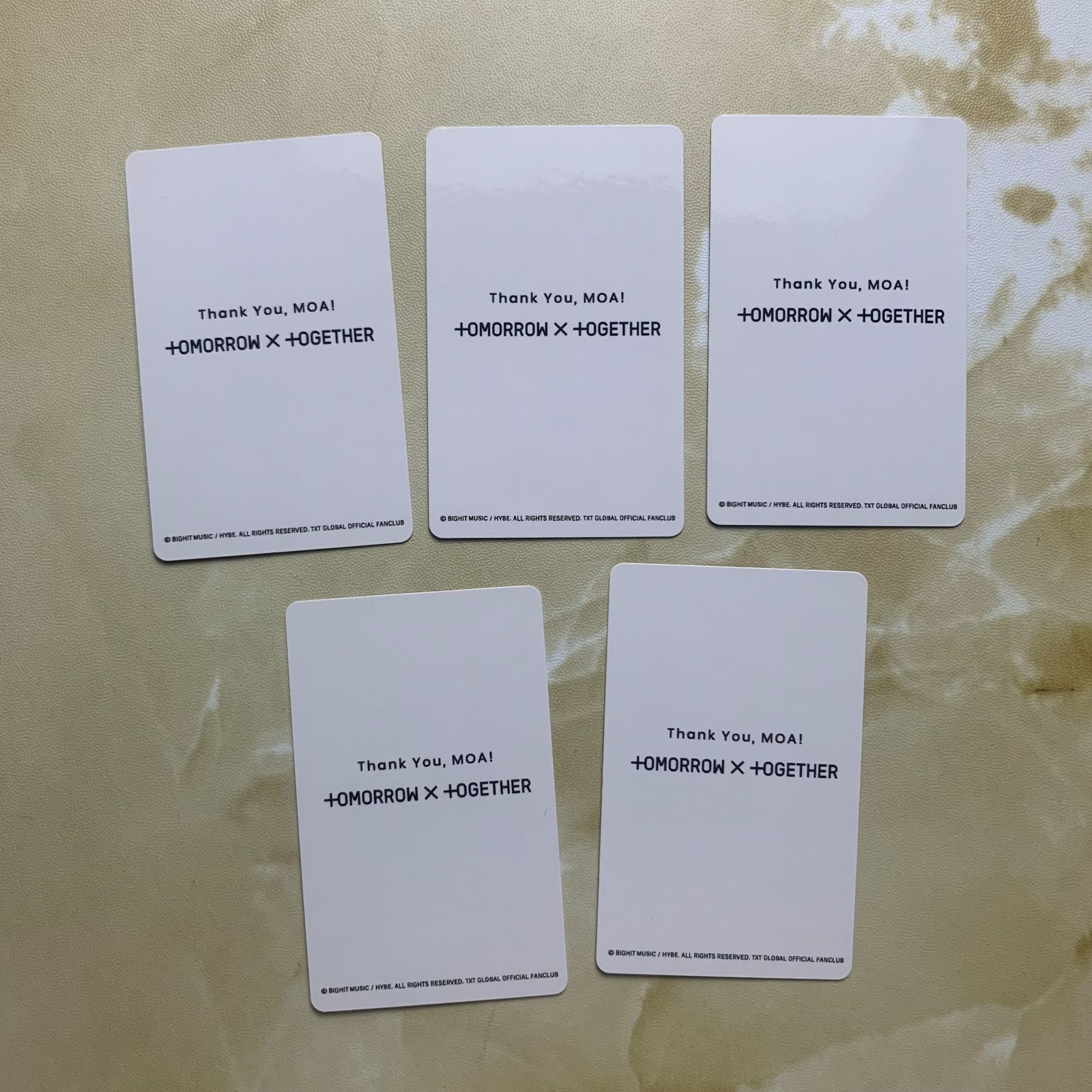 TXT FC 新規入会 友達紹介 キャンペーン 特典 ソロフォトカード トレカ 5枚 コンプ セット