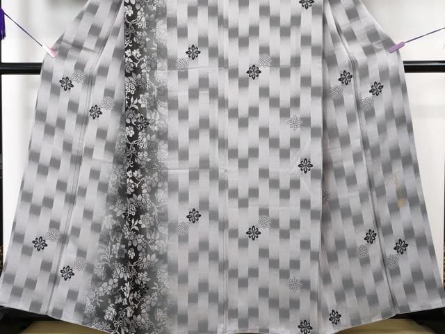 ナチュラルウッドキャビネット平和屋本店□極上 訪問着 総刺繍 舞花文