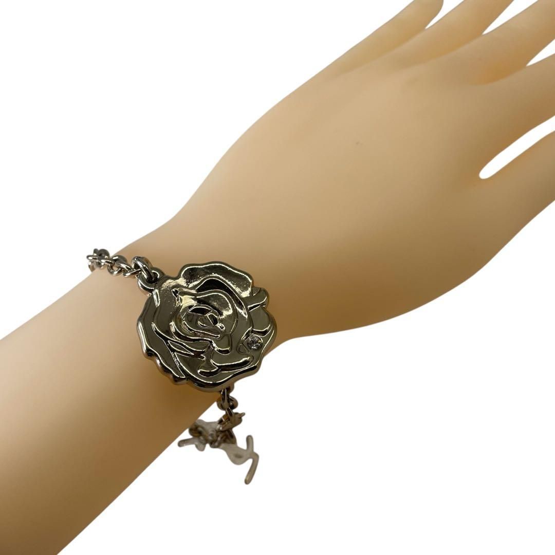 美品】Yves Saint Laurent ローズモチーフブレスレット 美品】Yves