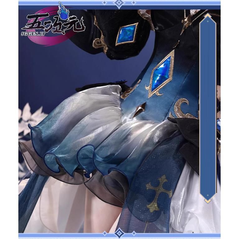 三分妄想 原神　フリーナ 深海魔女 コスプレ衣装 ウィッグ 靴 三分妄想 原神 コスプレ フリーナ 深海魔女 同人衣装 ※ウィッグ