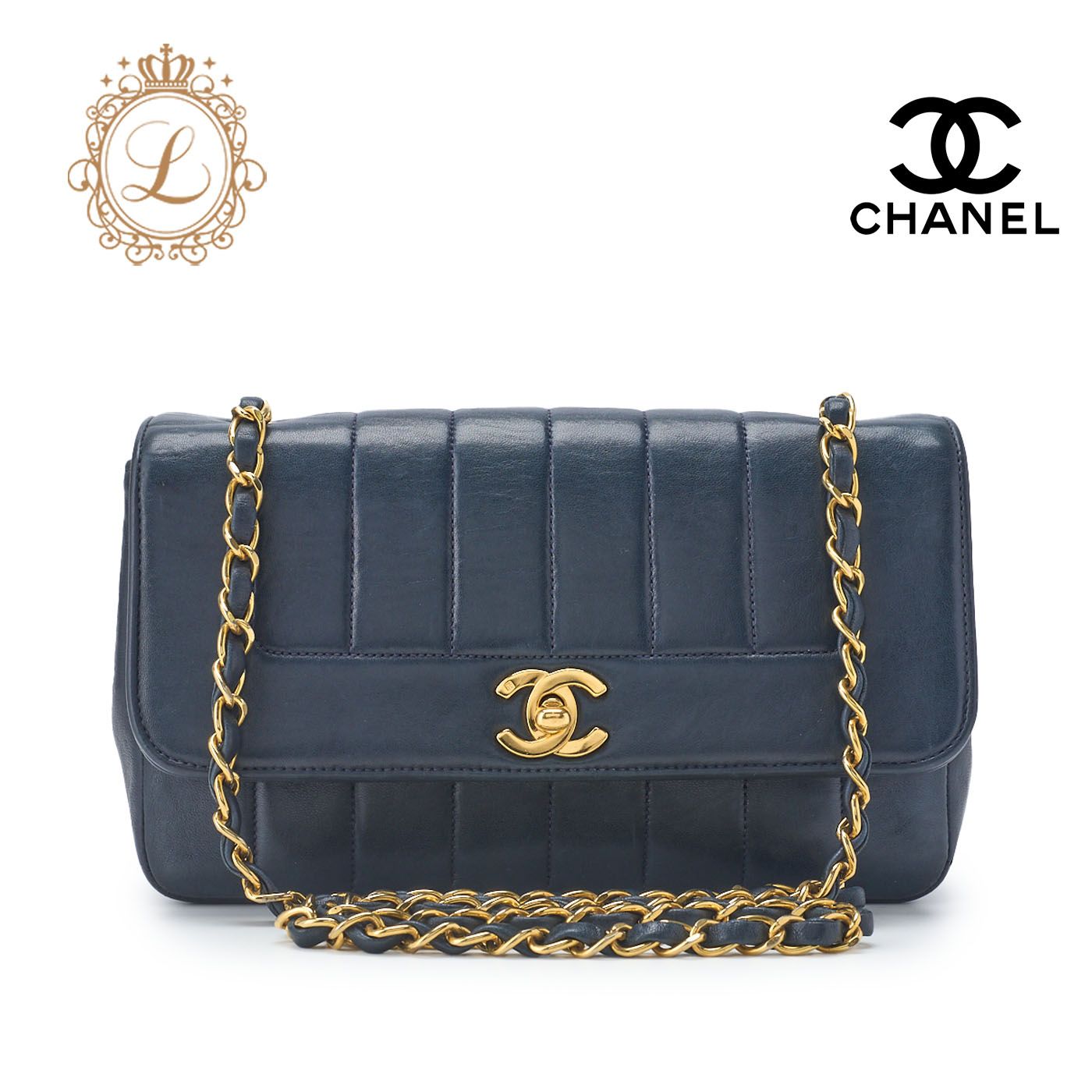 CHANEL シャネル マドモアゼル ターンロック シングルフラップ 