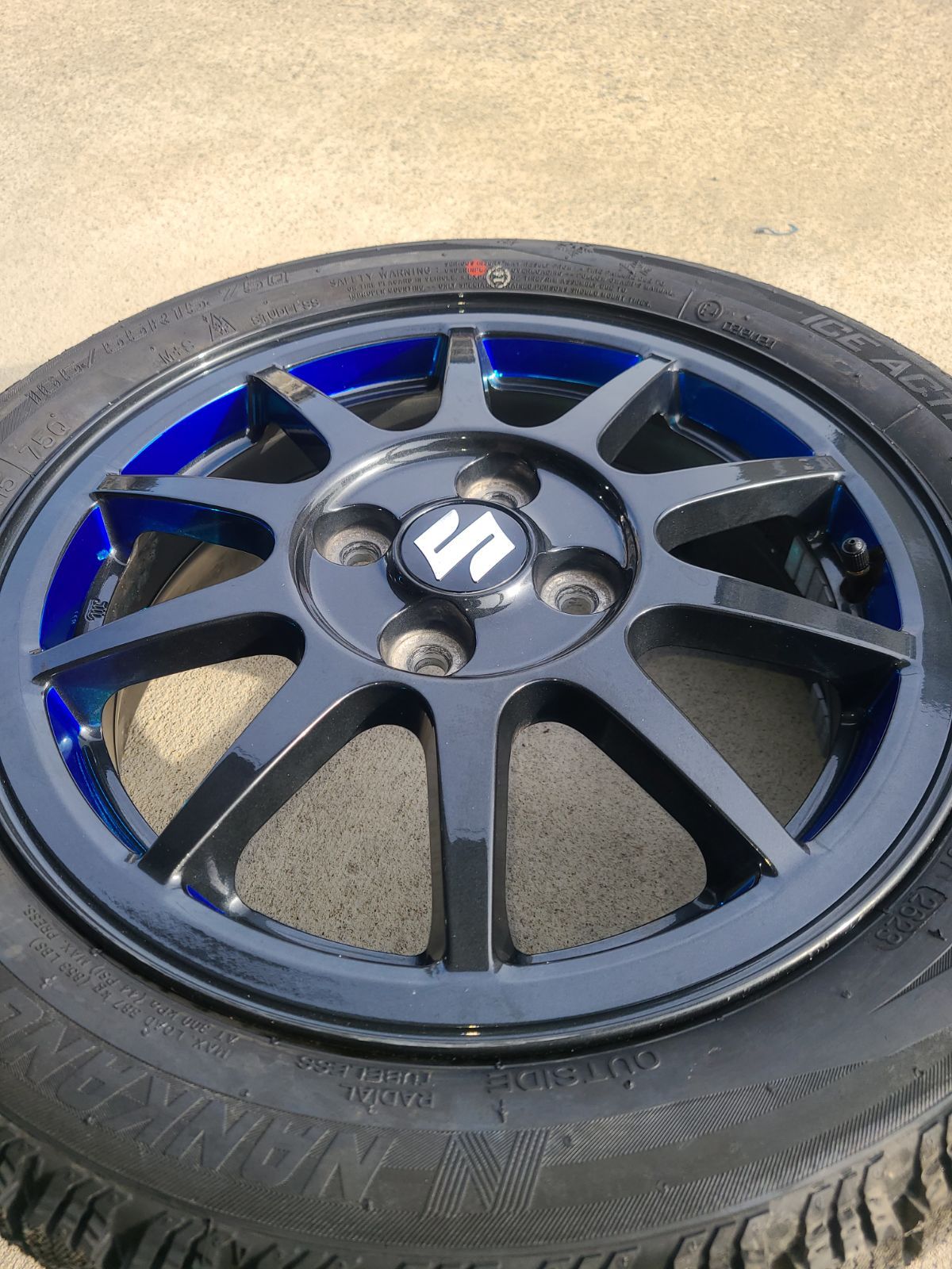 HA36S アルト WORKSワークス 純正ホイールリムステッカー ENKEI