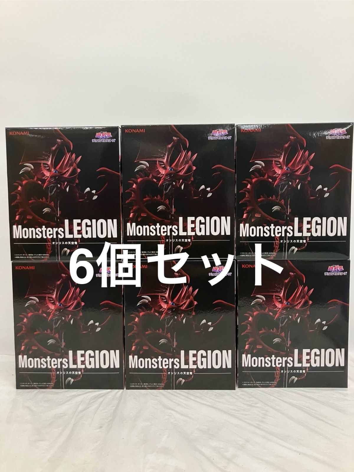 未開封 遊戯王 MonstersLEGION オシリスの天空竜 フィギュア 6個セット LFK457 f101