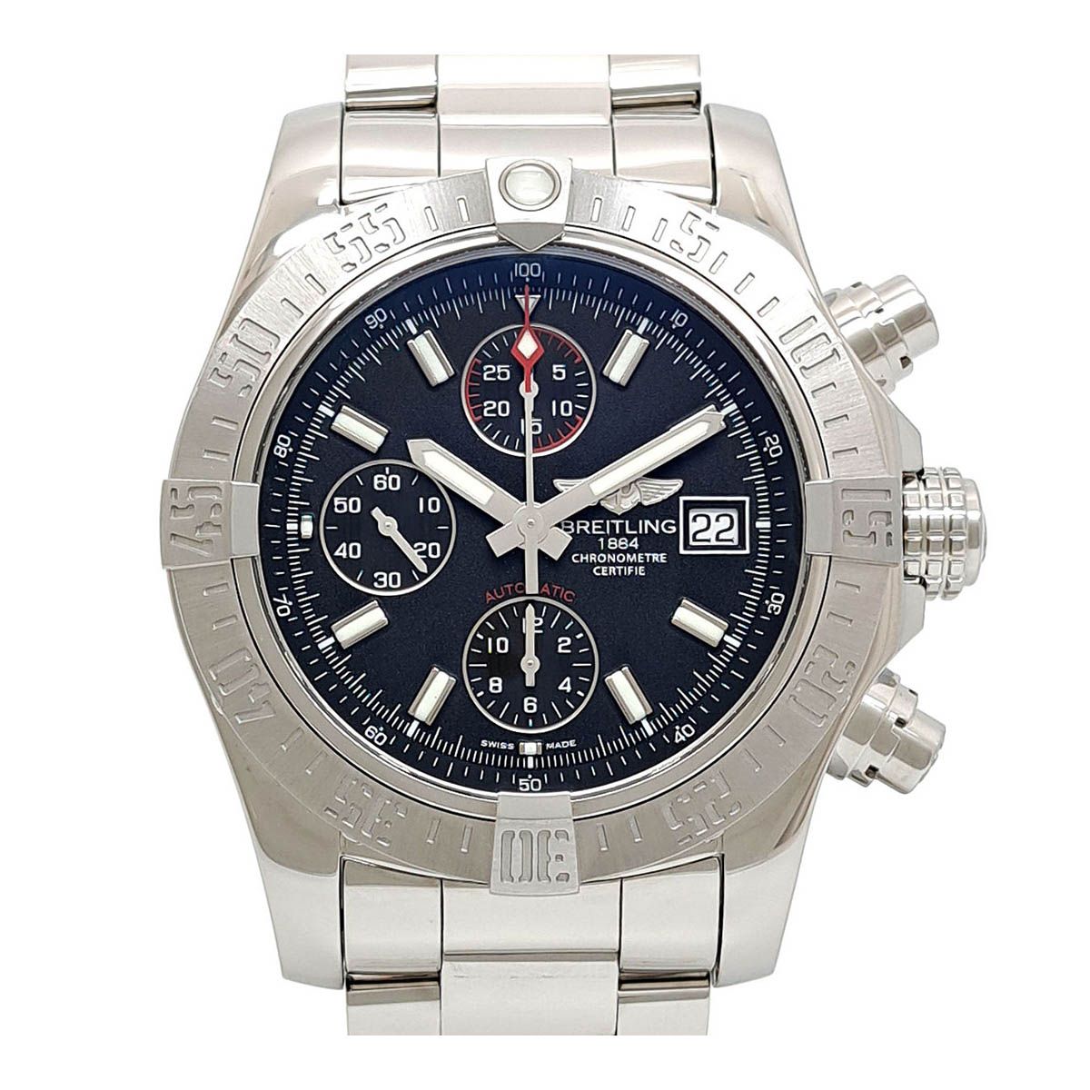 ブライトリング アベンジャーII クロノグラフ デイト A13381 自動巻き ステンレススティール メンズ BREITLING 時計