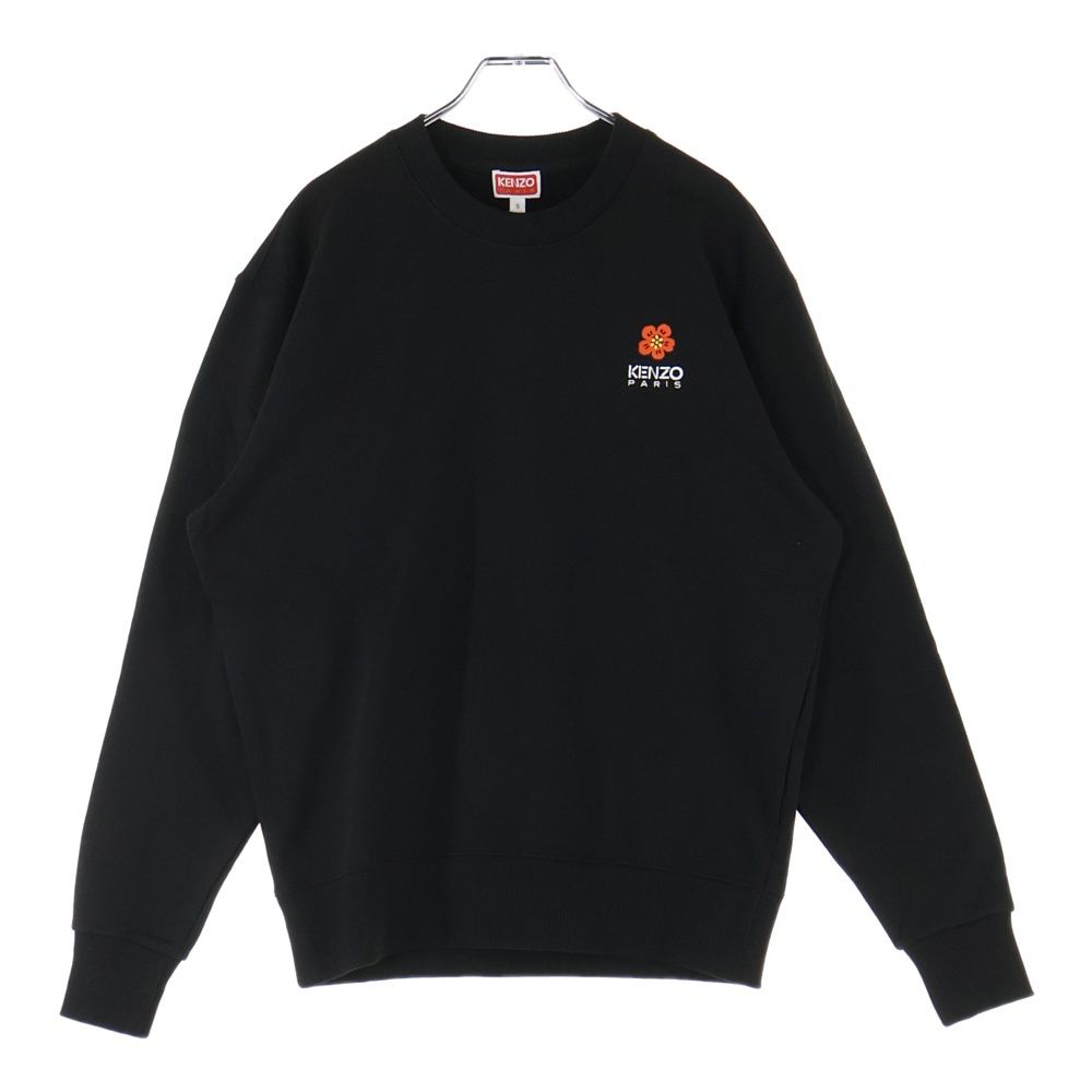 KENZO (ケンゾー) Flower Logo Sweatshirt ロゴ刺繍 クルーネック 