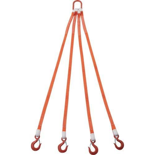 2営業日で発送 TRUSCO トラスコ中山 TRUSCO 4本吊ベルトスリングセット 25mm幅X1.5m 吊り角度60°時荷重1.72t 最大使用荷重2t G254P151.72 3100