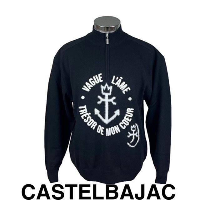 30％OFF カステルバジャック CASTELBAJAC ハーフジップセーター