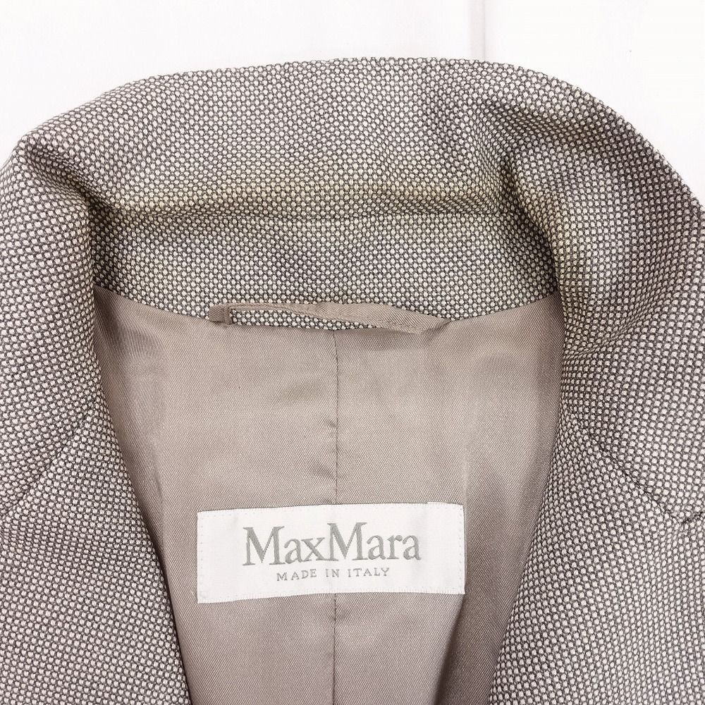 Max Mara マックスマーラ バーズアイ テーラード ジャケット 1B
