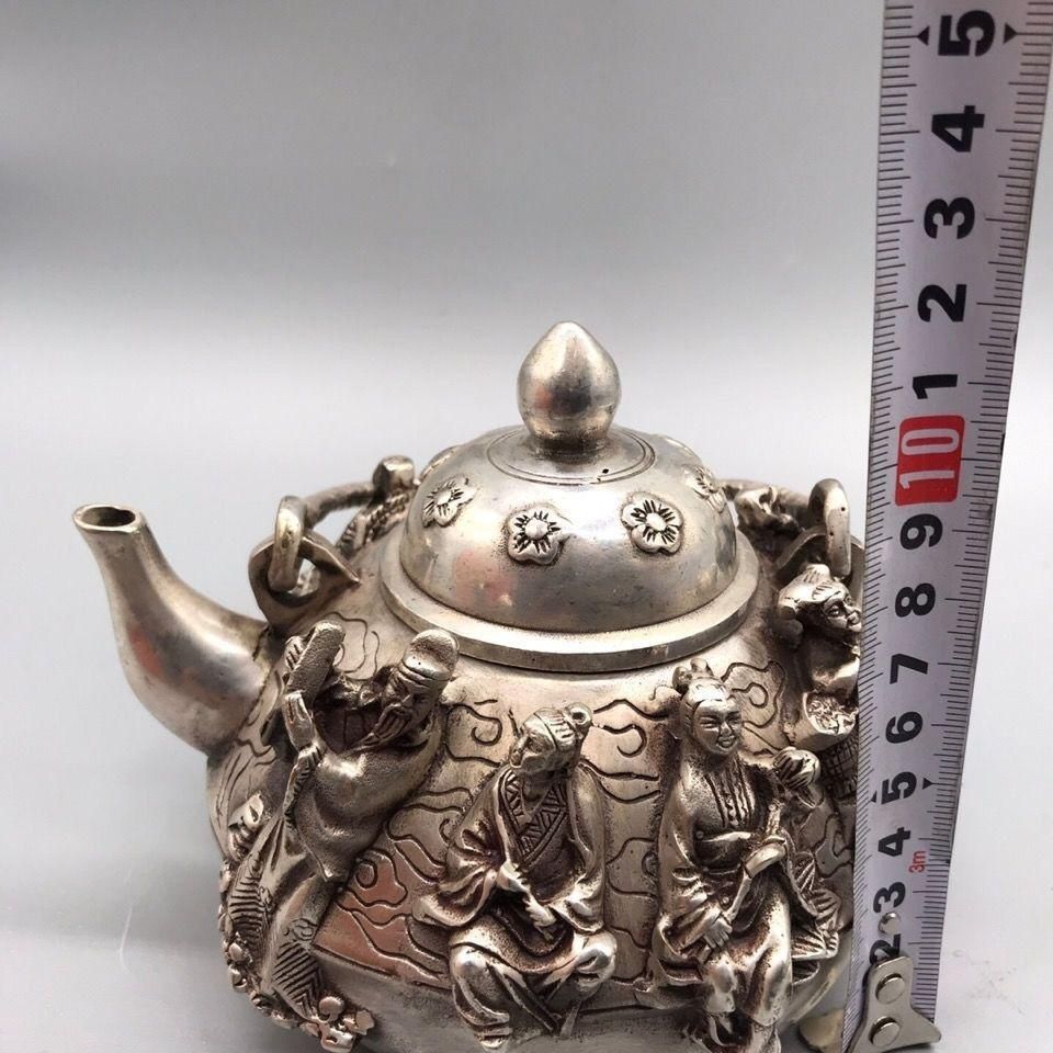0179 森本丹山 真作保証 丹波焼 肩衝 茶入 花唐草金襴仕覆