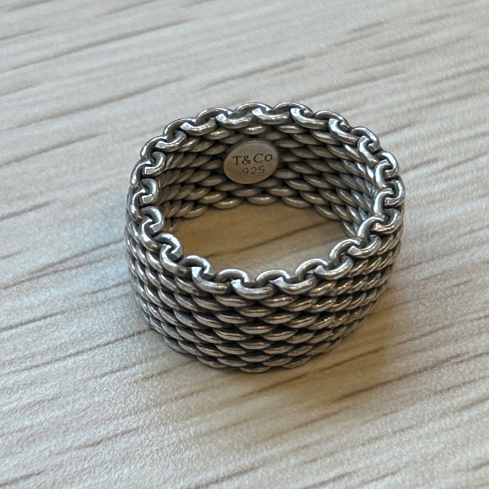 Tiffany サマセット メッシュリング シルバー925 9号 TIFFANY&Co