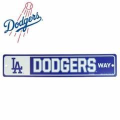 ロサンゼルスドジャース公式ストリートサインDODGERSインテリア看板サインdodgers