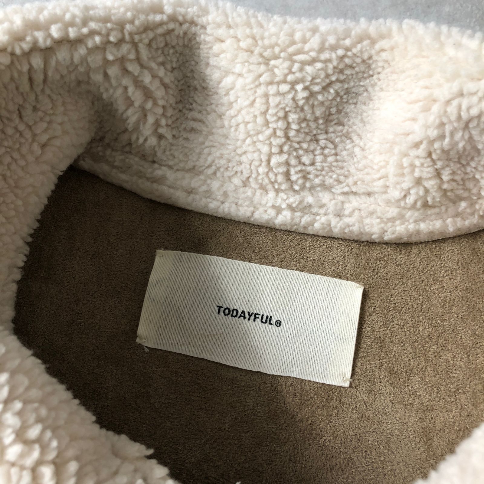 美品 定価2.8万 TODAYFUL Bonding Boa Coat ボンディング