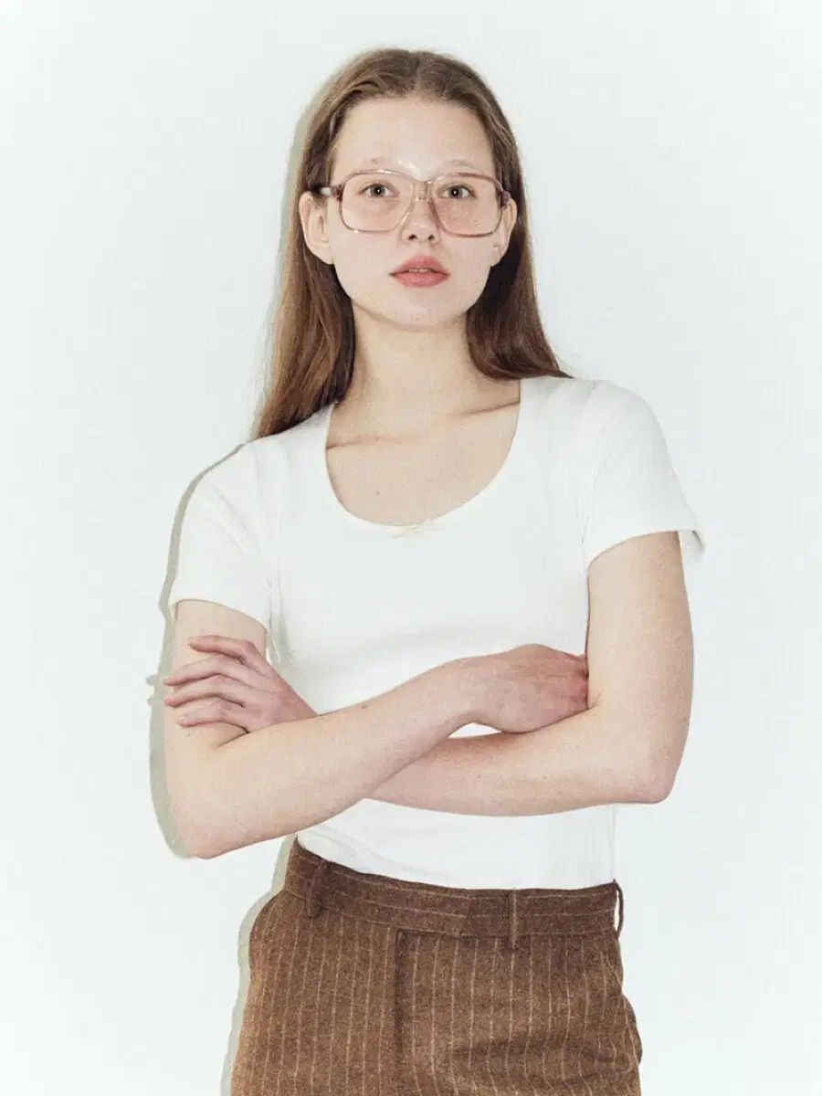 ポニーテール Petit Ribbon T-Shirts WHITE