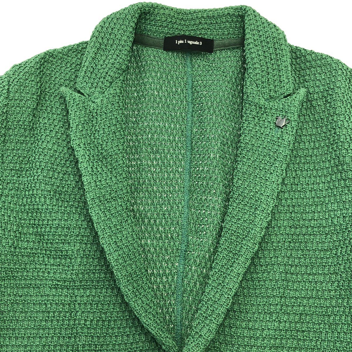 クリーニング済【美品】1piu1uguale3 LUIGE ニットジャケット 1piu1uguale3 ウノピゥウノウグァーレトレ 24SS LUIGI QUINTET