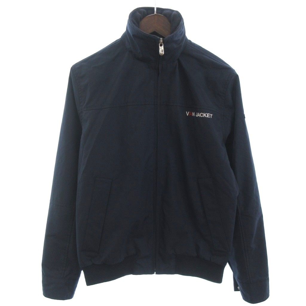ヴァン ヂャケット VAN JAC スタンド ブルゾン ジャケット ジップアップ 紺 ネイビー M ECT