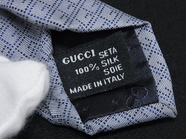 □新品□未使用□ GUCCI グッチ シルク100% 総柄 ネクタイ 紳士