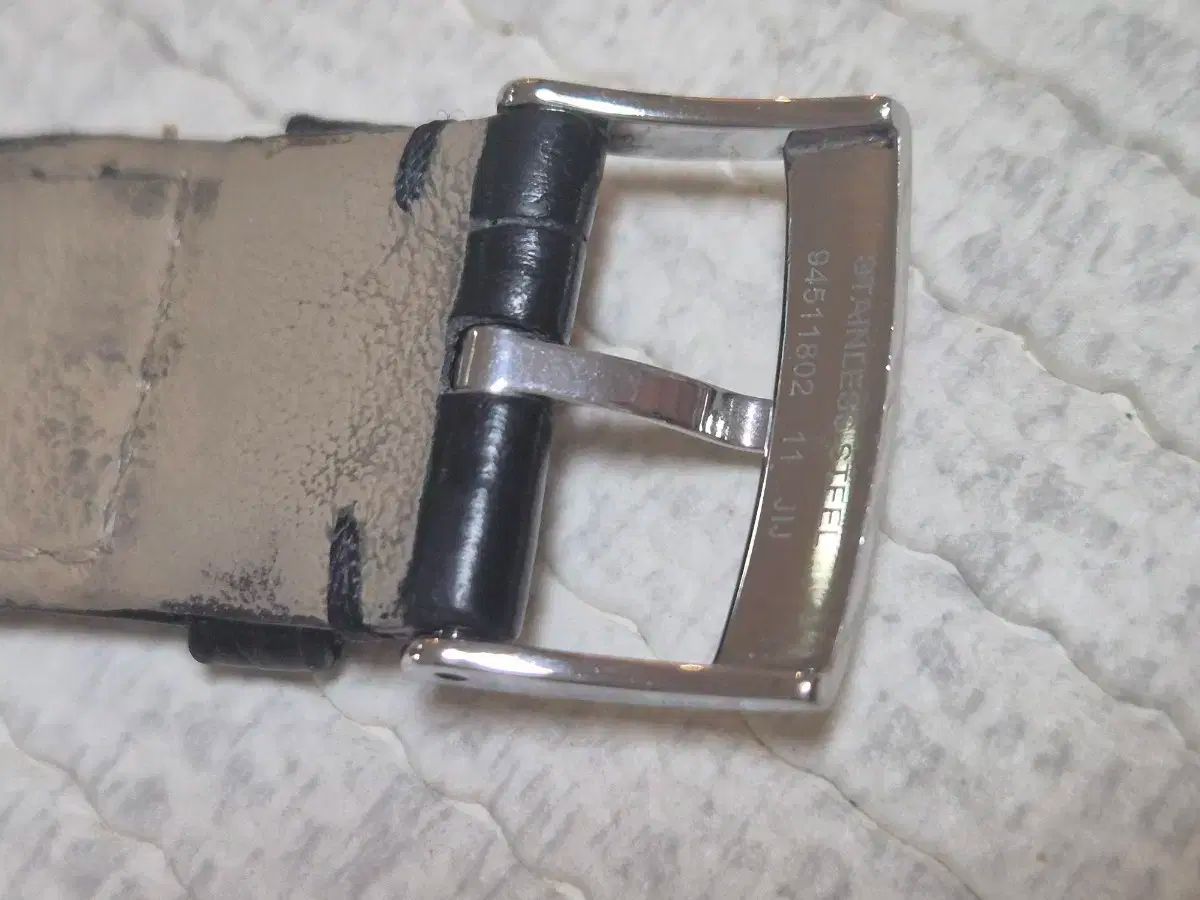 OMEGA オメガ ブラック ツーピース ストラップ & バックル