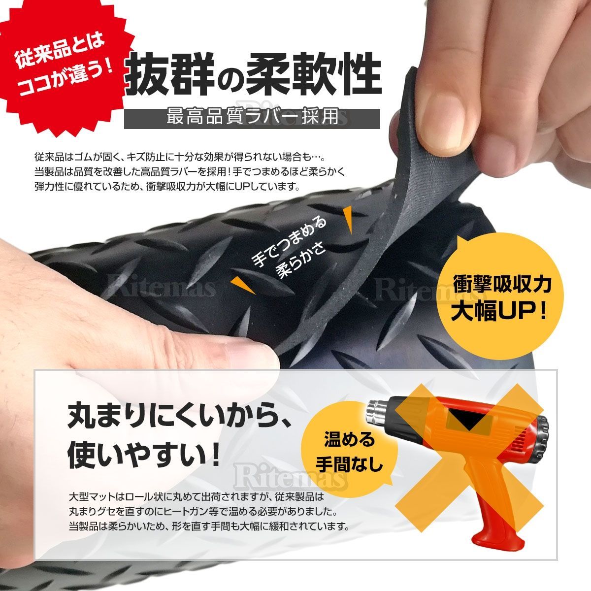 5.5ｍｍ 荷台ゴムマット 軽トラック用 軽トラマット 荷台マット ゴム板マット 滑り止め 防音 キャリイ ハイゼット アクティ ミニキャブ 等 FFCRYSTALESIA_COM