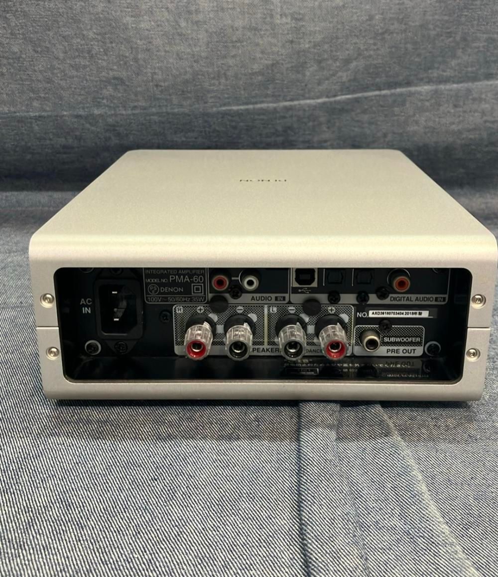 デノン Denon PMA-60 プリメインアンプ USB-DAC搭載/ハイレゾ音源対応/ヘッドフォンアンプ搭載 アンプ プレミアムシルバー DENON デノン PMA-60 プリメインアンプ USB-DAC