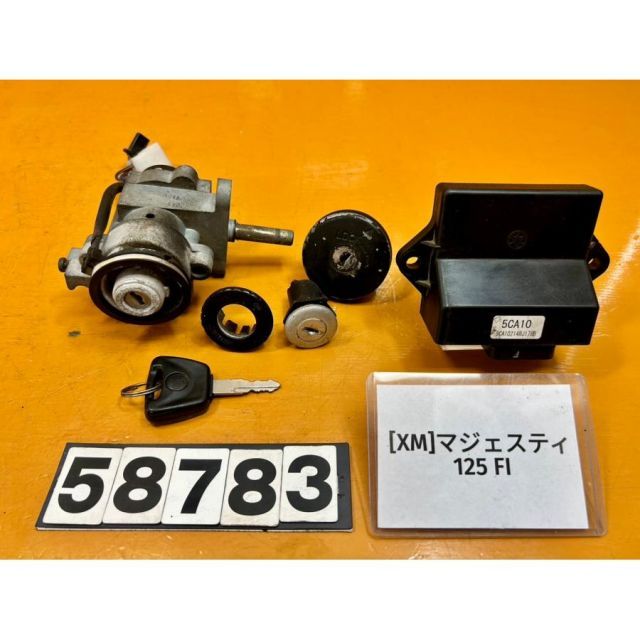 XM 58783 ヤマハ YAMAHA マジェスティ125 FI キーセット 鍵 CDI