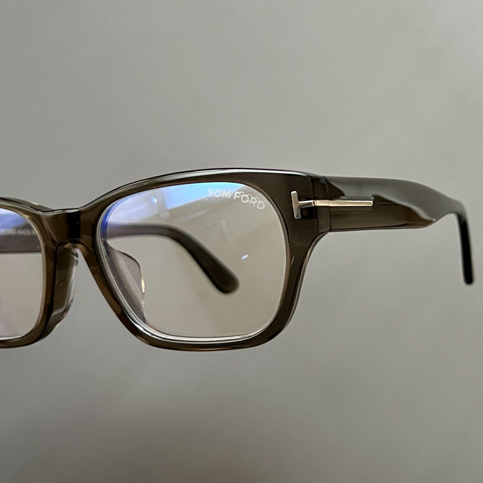 トムフォード メガネ TOM FORD アジアンフィット 新品 スクエア グレー 