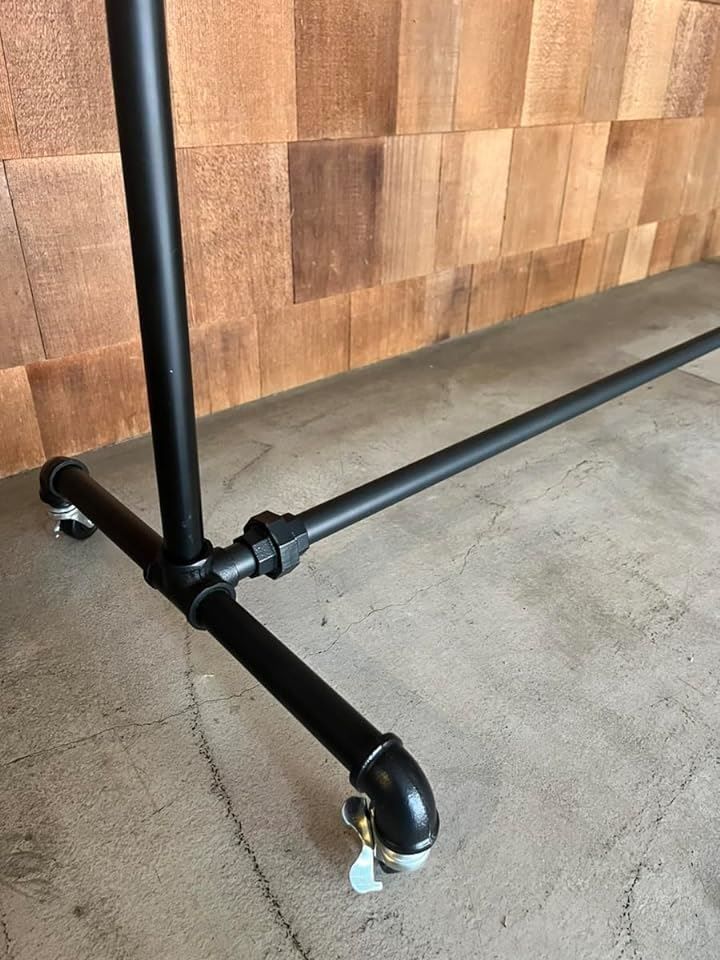 ハンガーラック アイアン 黒 パイプ ガス管 金属 店舗 什器