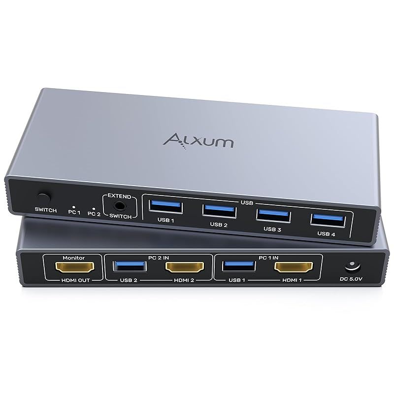 Amazon.co.jp: UGREEN HDMI KVM切替器 2入力2出力 4K60Hz USB3.0 4