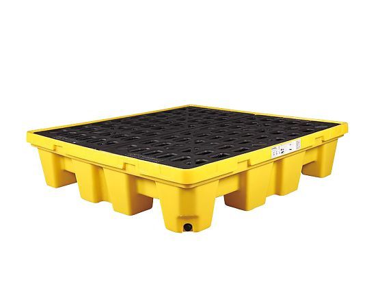 2営業日で発送 シスベル Sysbel ドラム缶スピルパレット ドレン付 260L SPP104 1個