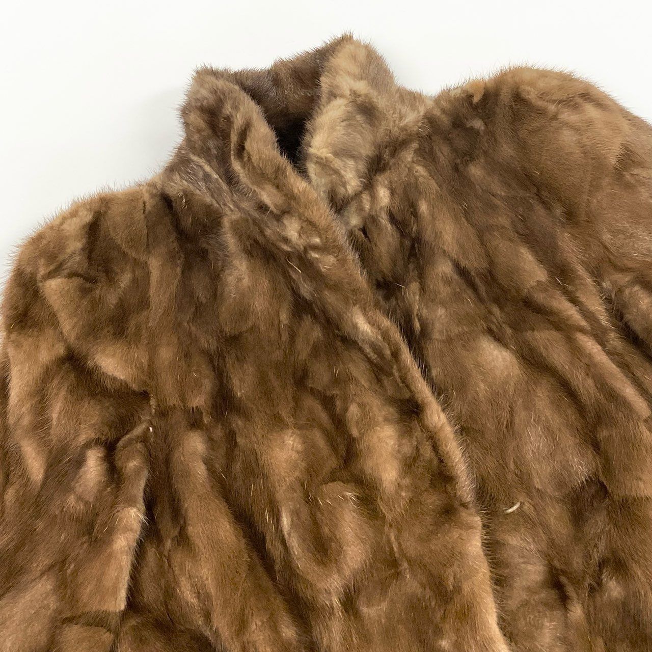 50j24 最高級毛皮 パステルミンク ミンクコート 毛皮コート セミロング