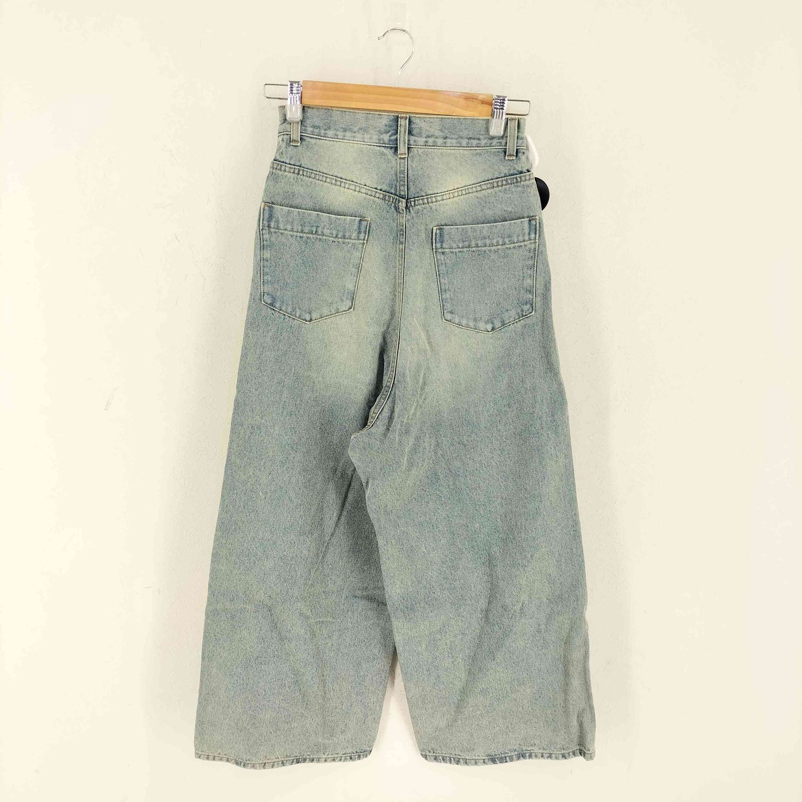 メゾン MAISON SPECIAL Baggy Denim Pants ダブルニー バギー デニム パンツ レディース 34