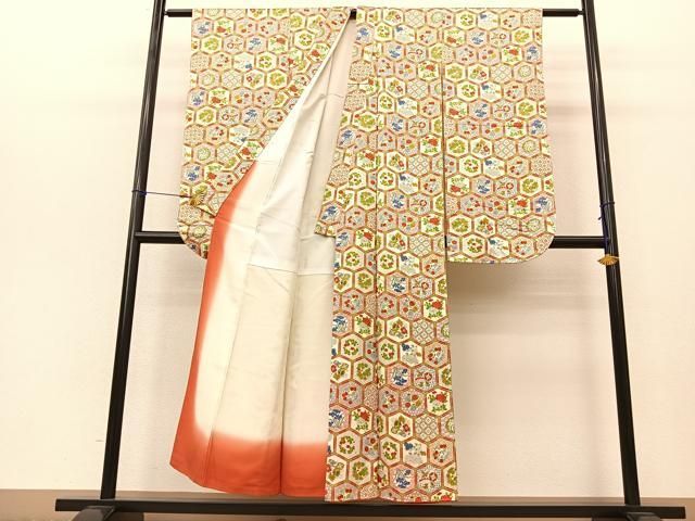 平和屋着物□豪華振袖 亀甲花文 正絹 逸品 BAAR1371by - メルカリ 