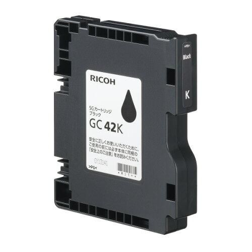  【新品・2営業日で発送】RICOH リコー RICOH SGカートリッジ(Mサイズカートリッジ) ブラック GC42K 約2000ページ印刷可能(515926) インクカートリッジ・詰め替えインク