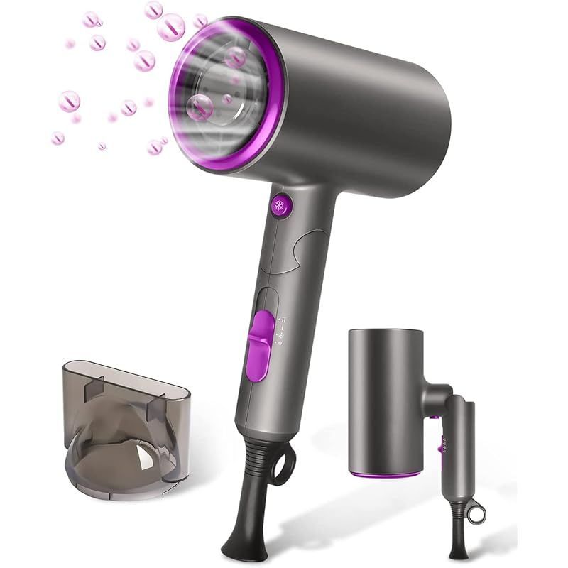 Dyson ヘアドライヤー 紫色 ノズル2種付き ヘアードライヤー