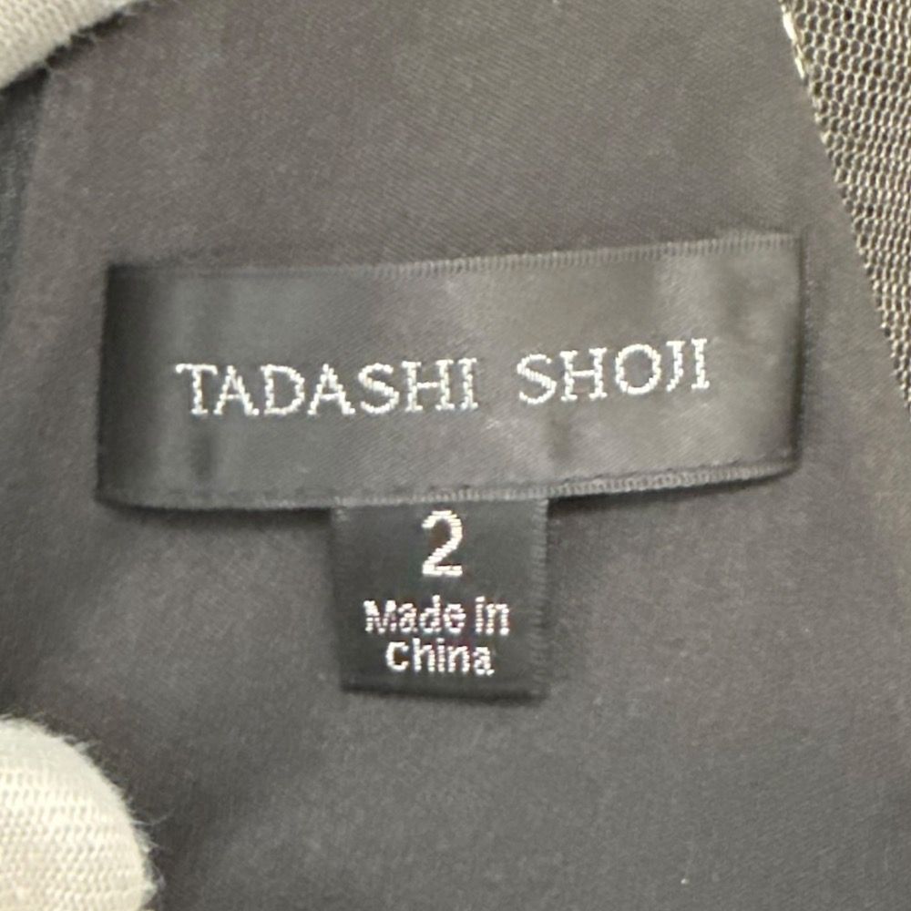 美品 TADASHI SHOJI タダシショージ ローズプリント レース