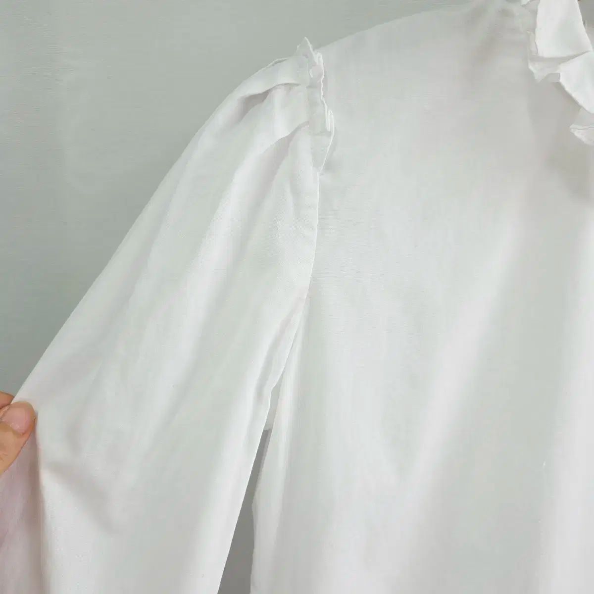 温もりのある SANDRO SANDRO サンドロ フリル ブラウス 白 1 サイズ