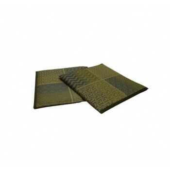 烏丸 紋織 い草座布団 グリーン 2枚組 55x55cm TSN340993