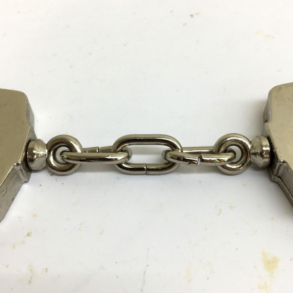 未使用品 メーカー不明 HANDCUFF 手錠 DOUBLE LOCK 2KEYS 鍵2個