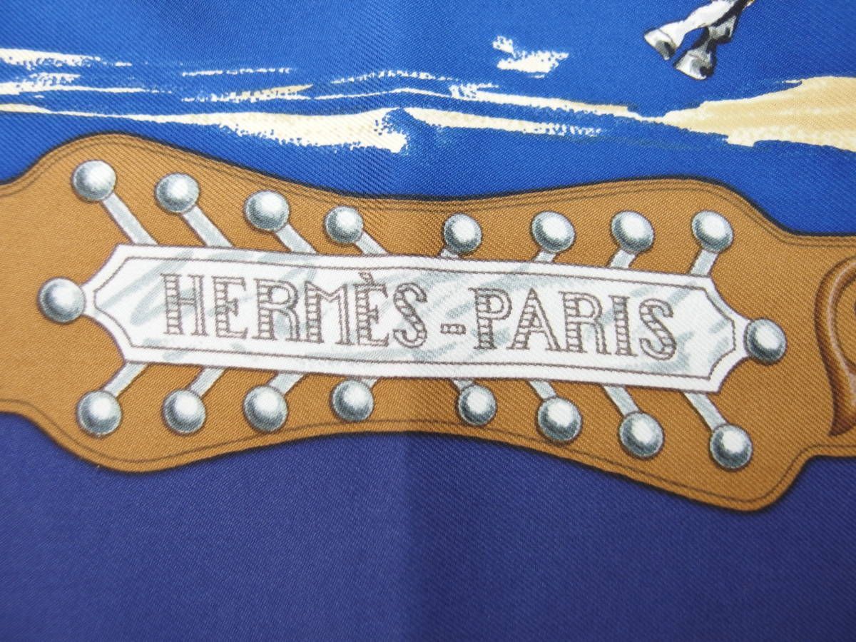 HERMES エルメス カレ90 CHARREADA チャレアーダ 馬 カウボーイ