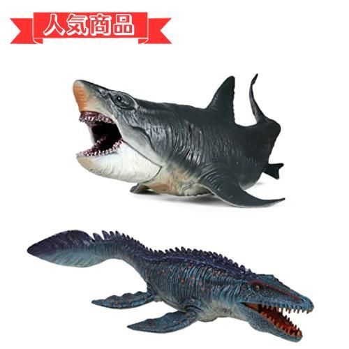 Happy-shopsホホジロザメ+モササウルス UTST 恐竜 フィギュア Happy-shopsホホジロザメ+モササウルス UTST 恐竜 フィギュア