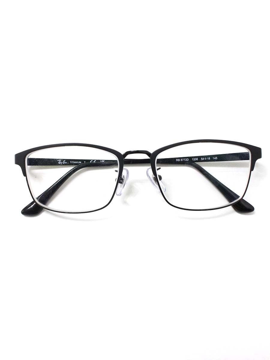 レイバン RB8772D メガネ ブラック メタルフレーム スクエア ITFX6WVIGEZY レイバン公式ストア Ray-Ban® RB8772D OPTICS TITANIUM メガネ