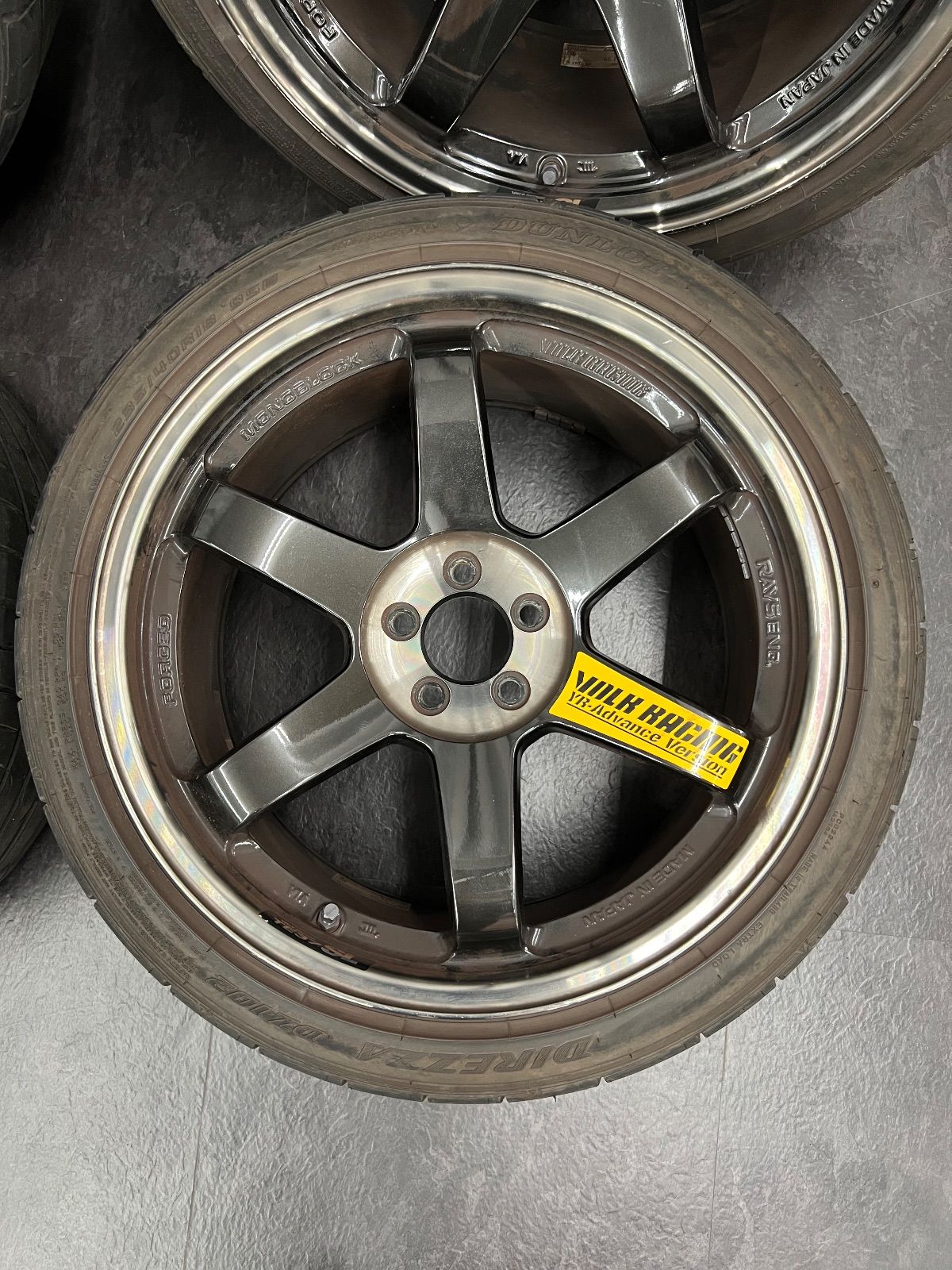 送料込み RAYS TE37-SL レイズ ボルクレーシング タイヤホイールセット