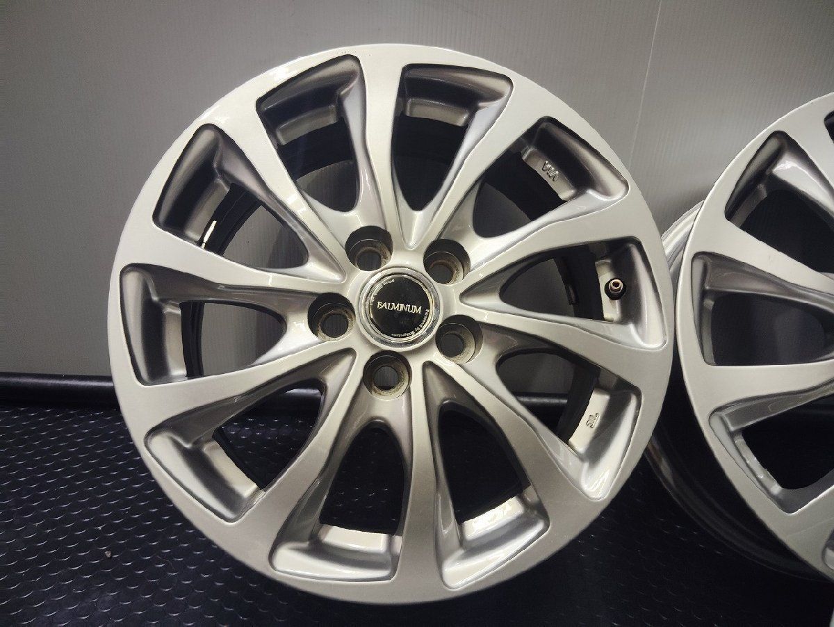 BIG SALE！ BS BRIDGESTONE BALMINUM バルミナ 社外ホイール 15インチ 4本 6.5J5HPCD100 40 トヨタ 設計 プリウス等 VHR101