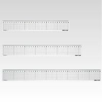 （まとめ） 直定規 クラウン 方眼直定規　２ｍｍ厚 CR-HR30R 4953349070110 ●目盛：３０ｃｍ●サイズ：縦４５×横３１０×厚２ｍｍ 1本【×40セット】 9,198円