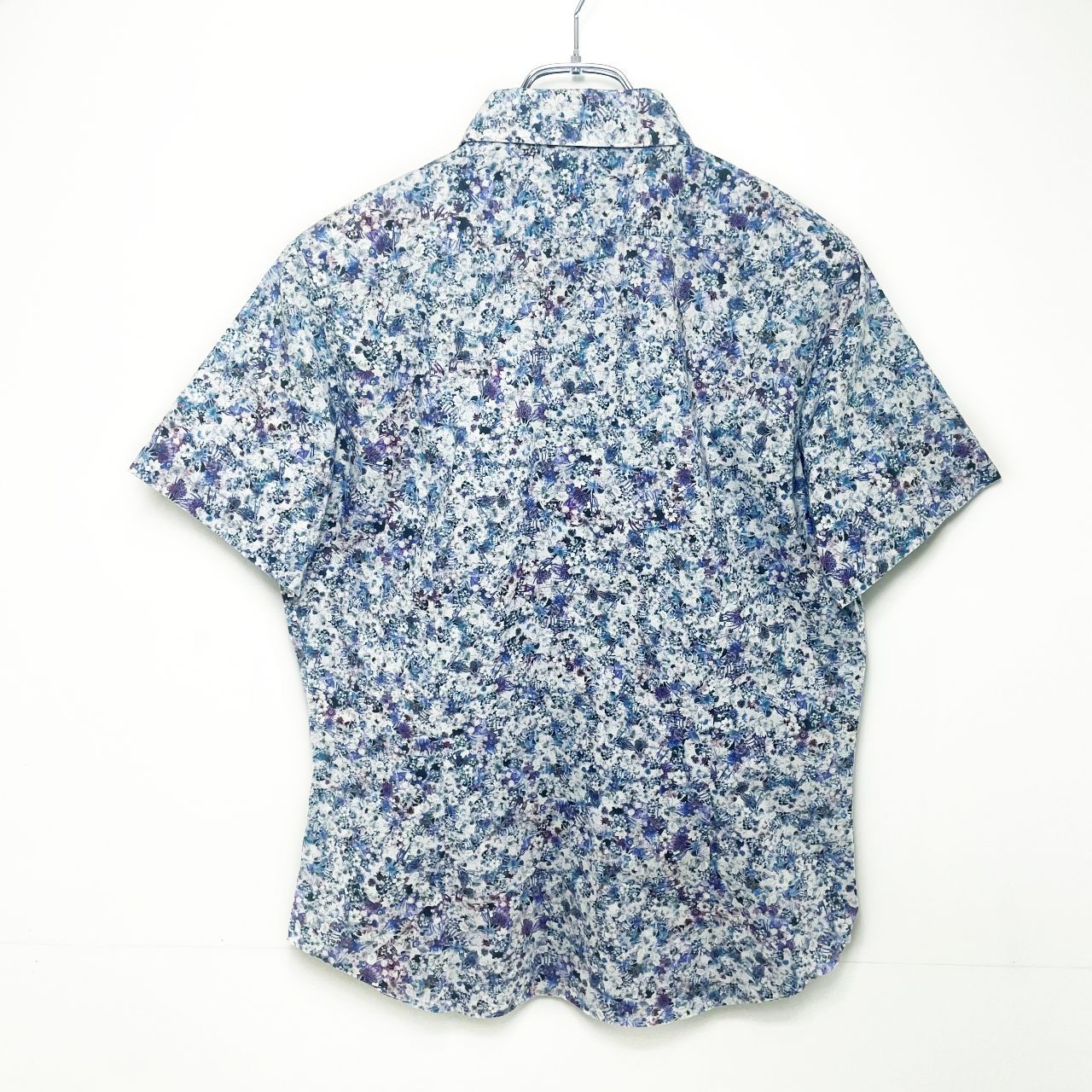 Paul Smith ポールスミス 花柄半袖シャツ メンズ サイズ表記M ブルー
