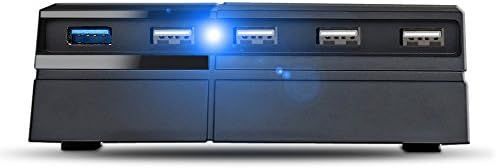 ♥ TNP PS4 USBハブ 5ポート USB 3.0 2.0 高速 拡張 ハブ 充電器 コントローラ アダプタ Sony Playstation 4用コネクタ PS4 ゲームコンソール プレイステーション4