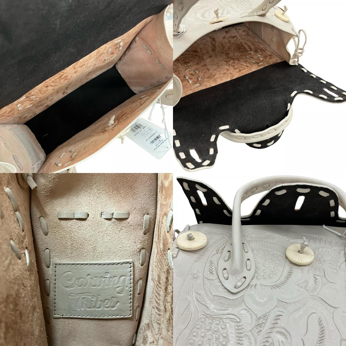 SG00001 現状品 GRACE CONTINENTAL グレースコンチネンタル GRACE CONTINENTAL ハンドバッグ ⭐︎定価¥42.000- キナリ Carving Tribes 牛革 レディース [0000000000596] SG00001 現状品 GRACE CONTINENTAL グレースコンチネンタル GRACE