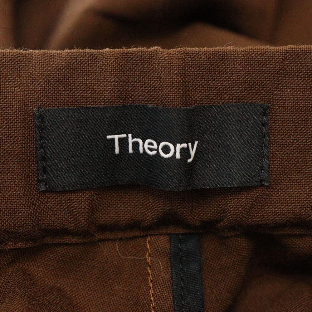 theory (セオリー) ジップアップ ストレッチ カーゴジョガーパンツ ブラウン 02-9306010