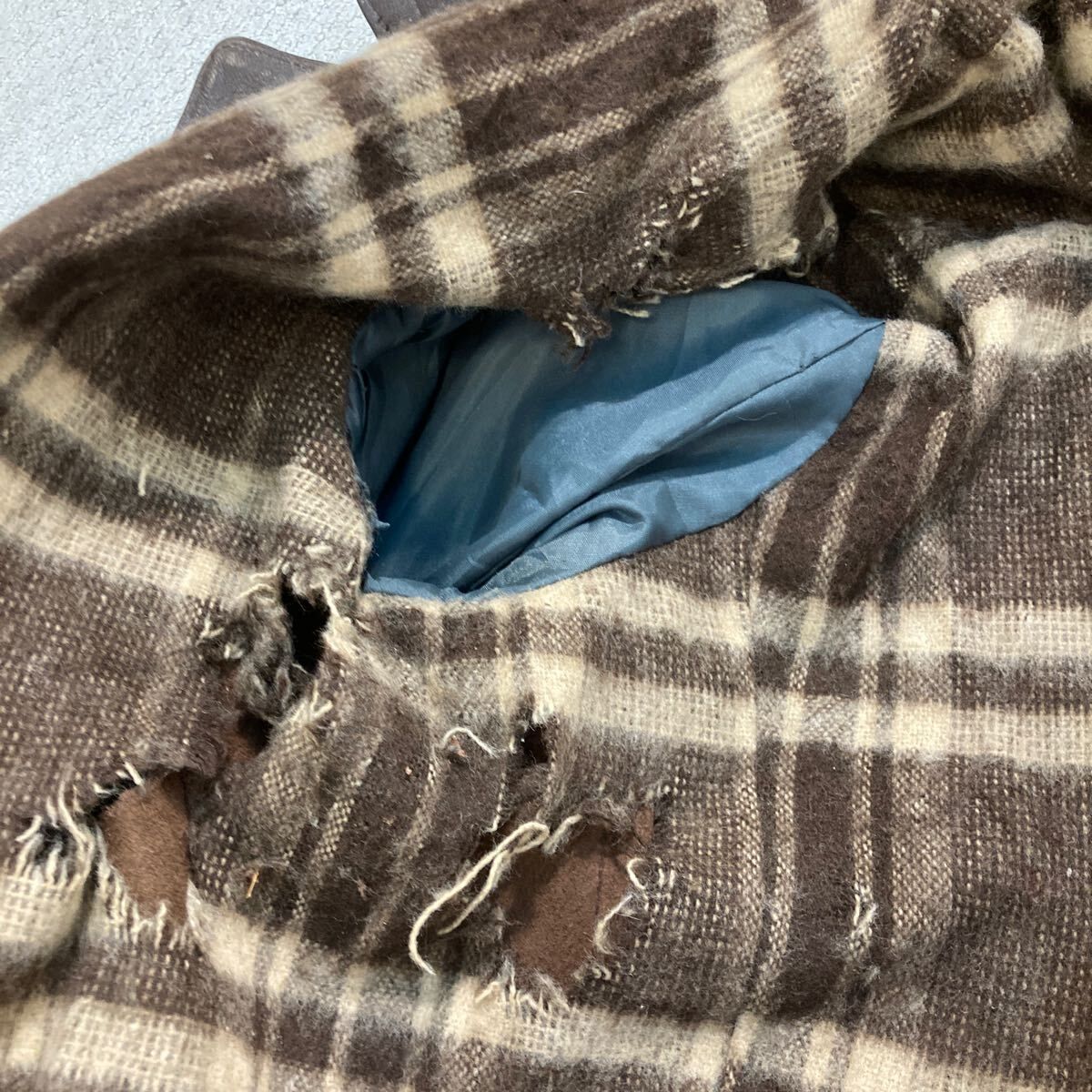 GVF レザー コルビジェジャケット M～ ブラウン 裏ブランケット ～70's