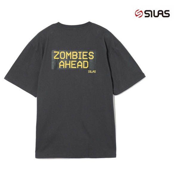 サイラス SILAS tシャツ Tシャツ silas ZOMBIES AHEAD PRINT S/S TEE 110243011005 メンズ レディース ティシャツ ティーシャツ グレー ゾンビ ブランド おしゃれ  オシャレ ロゴ サイラスアンドマリア