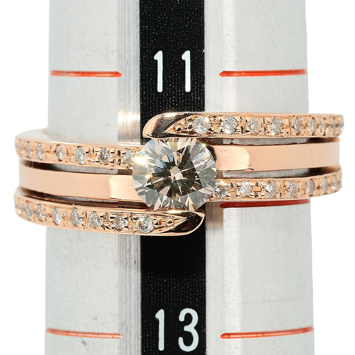 ダイヤモンド 0.48ct ダイヤモンド 0.21ct ピンクゴールド K18PG 